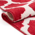 thumbnail image 6 of Well Woven MC-50-7 Zoe Modern Trellis Rug&#44; Red - 7 ft. 10 in. x 9 ft. 10 in., 6 of 7