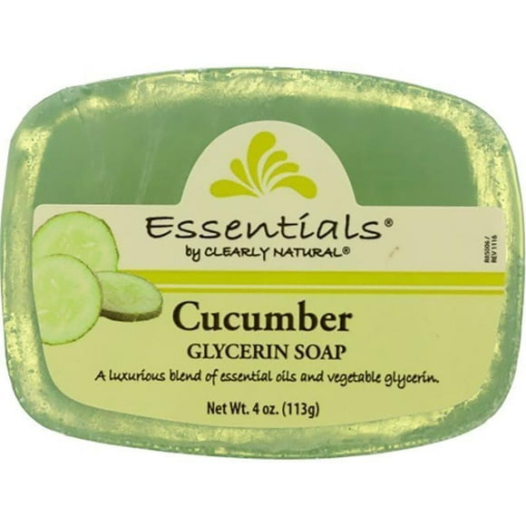 Clearly Natural - Cucumber Glycerin Soap Bar, 4 Oz