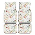 thumbnail image 1 of Fotbe Wildflower Watercolor Juego de 4 Tapetes para Auto con Estampado – Alfombrillas de Goma Reforzada, Diseño Antideslizante, Protección para Todo el Año – Vehículos, Autos, Camionetas y SUVs, 1 of 7