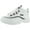 White/Navy/Silver, variant on Fila Women's Ray White / Navy Metallic Silver Ankle-High Sneaker - 11M