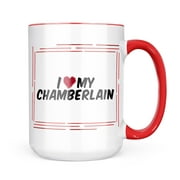 Neonblond I heart love my Chamberlain Mug gift for Coffee Tea lovers