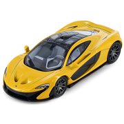 McLaren P1 Volcano Yellow Metallic with Black Top Hypercar League Collection 1/64 Diecast Model Car by PosterCars