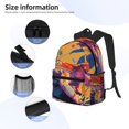 thumbnail image 3 of Fotbe Colorful Gecko Jungle Art Mochila Ligera Casual para Laptop para Hombres y Mujeres, Mochila Impermeable de Uso Diario, Mochila para Universidad, 3 of 6