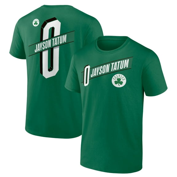 Men's Jayson Tatum Green Boston Celtics Full-Court Press Name & Number T-Shirt
