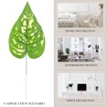 thumbnail image 4 of 5 piezas hojas falsas hojas artificiales hojas realistas de plantas artificiales decoraciones, 4 of 5