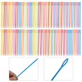 thumbnail image 3 of SPRING Thread Wool Sewing Needles Kids Large Eye Plastic Sewing Knitting Needlework Craft DIY Embroidery Tapestry Sturdy 15cm, 3 of 9