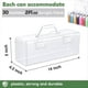 thumbnail image 2 of Caja de Almacenamiento de 3 Piezas para Pinturas Acrílicas de 56 Ml, Organizador Portátil de Acrílico para Manualidades con Asa, 30 Blancas., 2 of 8
