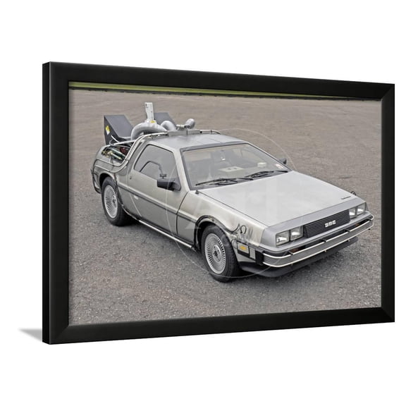 1981 DeLorean Back to the Future film car replica, Framed Art Print Wall Art Sold by Art.Com