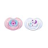 Philips Avent BPA Free Orthodontic Soft Silicone Pacifiers, 2 Count 0-6m Pink/White SCF196/18