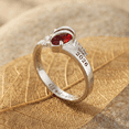 Cut Class Image Personalized Red Marquise-Cut Class Ring for Women, Customize ...