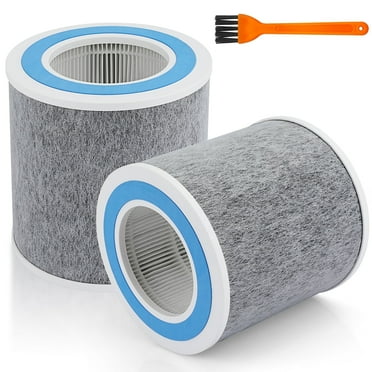 2 Pack Air Purifier Filter Replacement for Shark HP100 HP102 HP102PET - Clean Sense True HEPA Filters - Compare Part HE1FKPET HE1FKBAS HE1FKBASMB