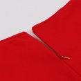 thumbnail image 4 of Puntoco Vestido Retro De Swing Sin Mangas Con Cinturón Hueco Y Cuello En W De Color Sólido De Verano Para Mujer Rojo M,Regalos Para Mujer Joven, 4 of 8