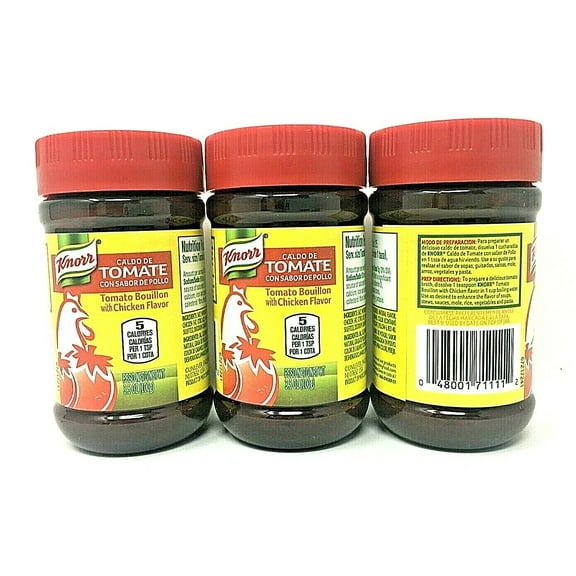 Knorr Tomato Bouillon With Chicken Flavor 3.5 oz Pack of 3