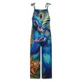 thumbnail image 4 of Mono de mujer, monos, mono de moda, informal, estampado, con bolsillo, mono largo, mono con tirantes, mono Odeerbi ODB-2, 4 of 8