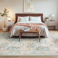 thumbnail image 4 of Reepow 8x10 Beige Brown Area Rugs for Living Room Washable Rugs Low Pile Non Slip Backing Retro Indoor Boho Carpet for Kitchen Dining Room Home Office, 4 of 10