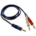 thumbnail image 3 of Câble Audio Bleu Mono 3.5mm Mâle vers Double (Rd/Wh) 6 Pieds CablesOnline, 3 of 10