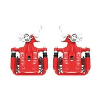 Power Stop Rear Pair of Red Powder Coated Calipers S5002