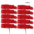 thumbnail image 1 of AVEKI 144Pcs Mini Paper Flower Handmade DIY Artificial Rose for Wedding Decoration(Wine Red), 1 of 8