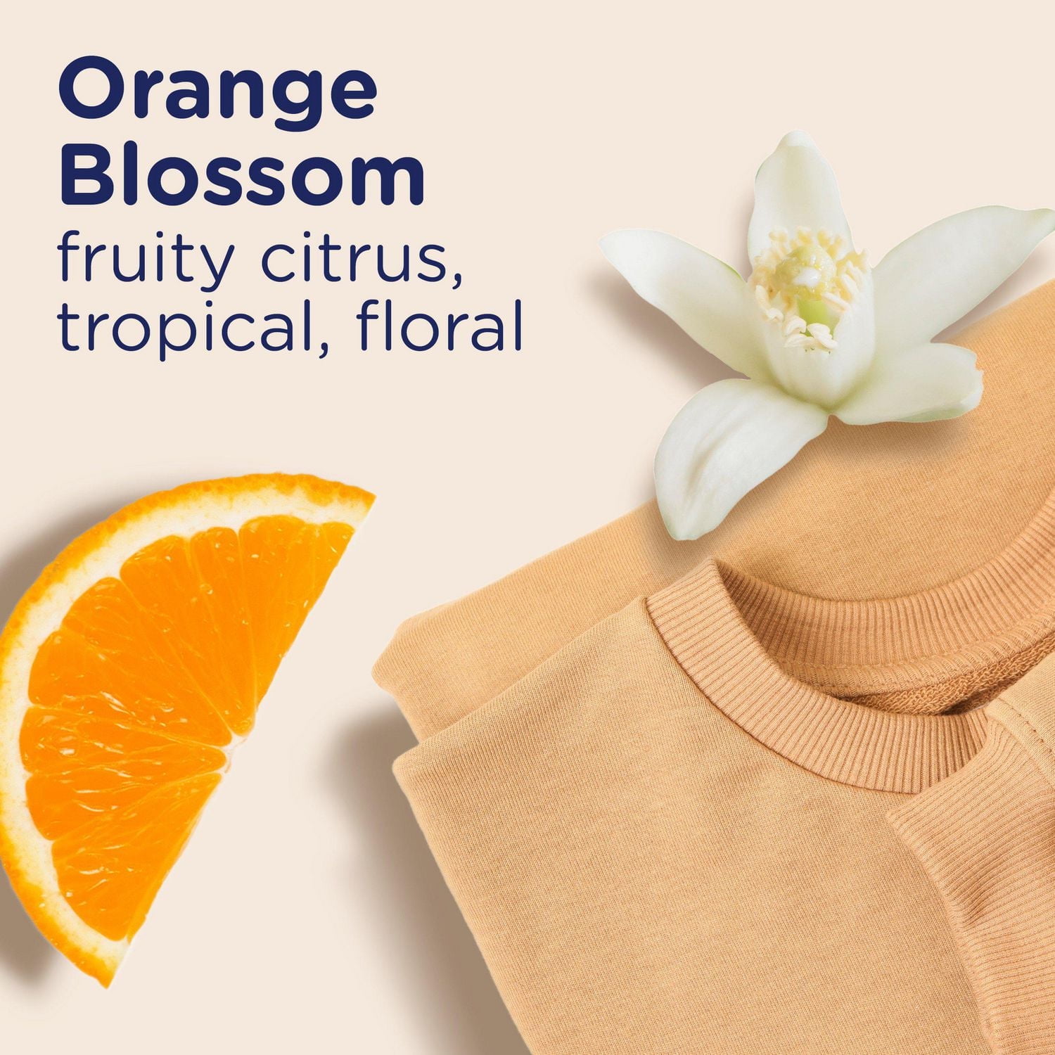 Downy Light Laundry Scent Booster Beads for Washer, Orange Blossom Scent, with No Heavy Perfumes, 680G