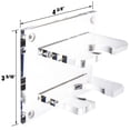 thumbnail image 2 of Clear Acrylic Tennis Ball and Racquet Combo Wall Mount Bracket (A054), 2 of 6