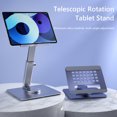 thumbnail image 4 of Soporte Escritorio Giratorio 360 Soporte Tableta Plegable Ajustable para IPad (gris), 4 of 9