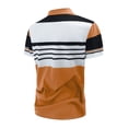 thumbnail image 5 of Xcmzpl Mens Golf Shirt Moisture Wicking Quick Dry Performance Sport Short Sleeve Striped Golf Pique Shirts S-5XL, 5 of 7