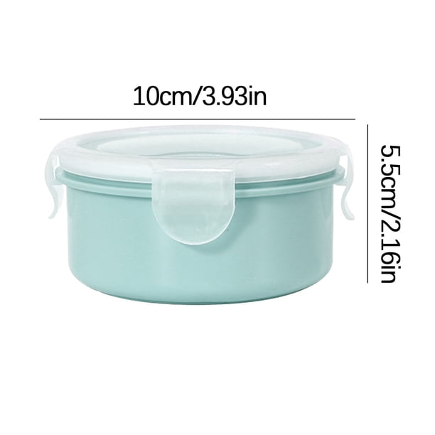 Pisexur Batería de cocina Mini refrigerador elegante, frágil, pequeña lonchera de cocina, lonchera de plástico, caja de almacenamiento rectangular sellada para la cocina del hogar