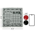 thumbnail image 3 of Trimate: 3-In-1 Giant Checkers & Tic Tac Toe - Jumbo 25.6" Square Rug, 2 Player Game Set, Indoor-Outdoor Family Fun, Portable & Easy To Set Up, Age 4+, 3 of 7