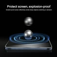 thumbnail image 4 of 3 Pack for iPhone 16 Pro Privacy Screen Protector, Anti Spy Tempered Glass Film 9H Hardness, Shatterproof Scratch Resistant for iPhone 16 Pro, Case Friendly, Black, 4 of 5