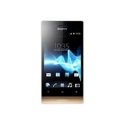 Sony XPERIA miro - 3G smartphone - RAM 512 MB / Internal Memory 4 GB - microSD slot - LCD display - 3.5" - 320 x 480 pixels - rear camera 5 MP - white, gold
