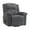 Dark Gray, variant on Huisuilinss Corduroy Recliner Chair,Manual Single Sofa,Adjustable Modern Reclining Chair With Handle,Pillow Top Arms,Thick Padding,Side Pocket,330Lbs Capacity,Soft Accent Chair For Living Bedroom