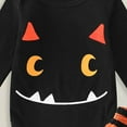 thumbnail image 5 of Gibobby Newborn Baby Boy Girl Halloween Clothes My First Halloween Outfits Cutest Pumpkin Romper Pants Hat 3Pcs Clothing(Black,18-24 Months), 5 of 7