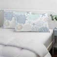 thumbnail image 4 of Blue Aqua Grey Coastal Small Pillow Covers,Summer Beach Coral Shell Starfish Breathable Throw Pillow Cases with Invisible Zipper,Decorative Pillowcase Pillows Protectors for Sofa Bed Chair 12"x20", 4 of 9