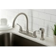thumbnail image 2 of Kingston Brass KB798YLSP Yosemite 8-Inch Centerset Kitchen Faucet with Sprayer, Brushed Nickel, 2 of 5