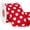 Red/White, variant on Miaocao Red and White Polka Dot Wired Ribbon, 2-1/2 Inch x 10 Yard, Red Burlap Ribbon for Craft, Wreath,Christmas Tree Decoration, Outdoor Decoration