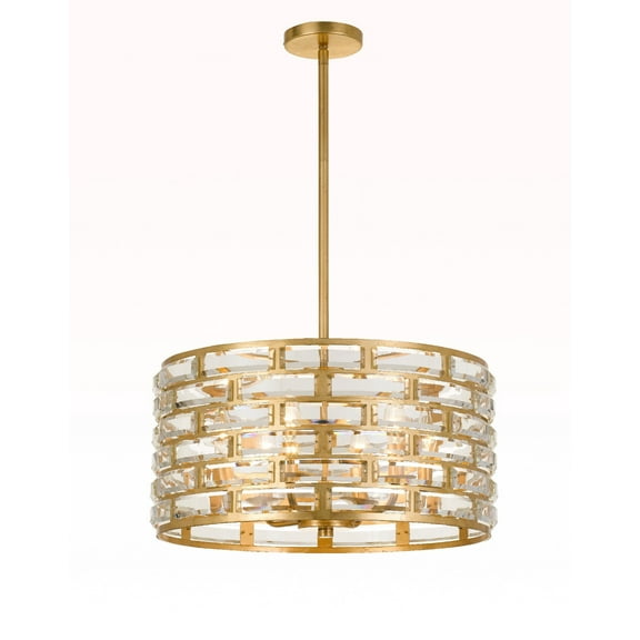 Crystorama Lighting - Six Light Chandelier - Chandelier - Meridian - Six Light