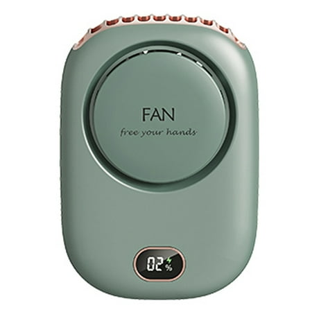 

Tomfoto Necklace Fan Mini Wearable Fans Neckband Fan USB Rechargeable Quiet 3 Speed Hand Free Fan for Office Home Outdoor Traveling Wearable Fan