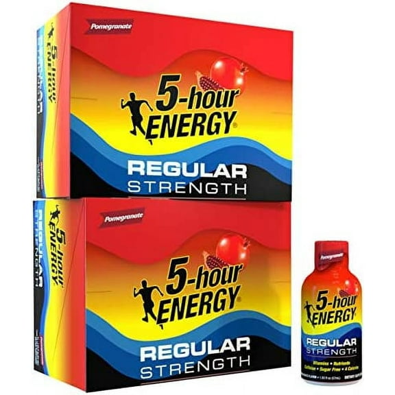 5-hour ENERGY Shot, Regular Strength Pomegranate, 1.93 Ounce, 24 Count