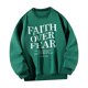 thumbnail image 5 of Sudadera con cuello redondo para mujer, ropa de gimnasio de invierno para mujer para salir a hacer ejercicio Verde, 5 of 7