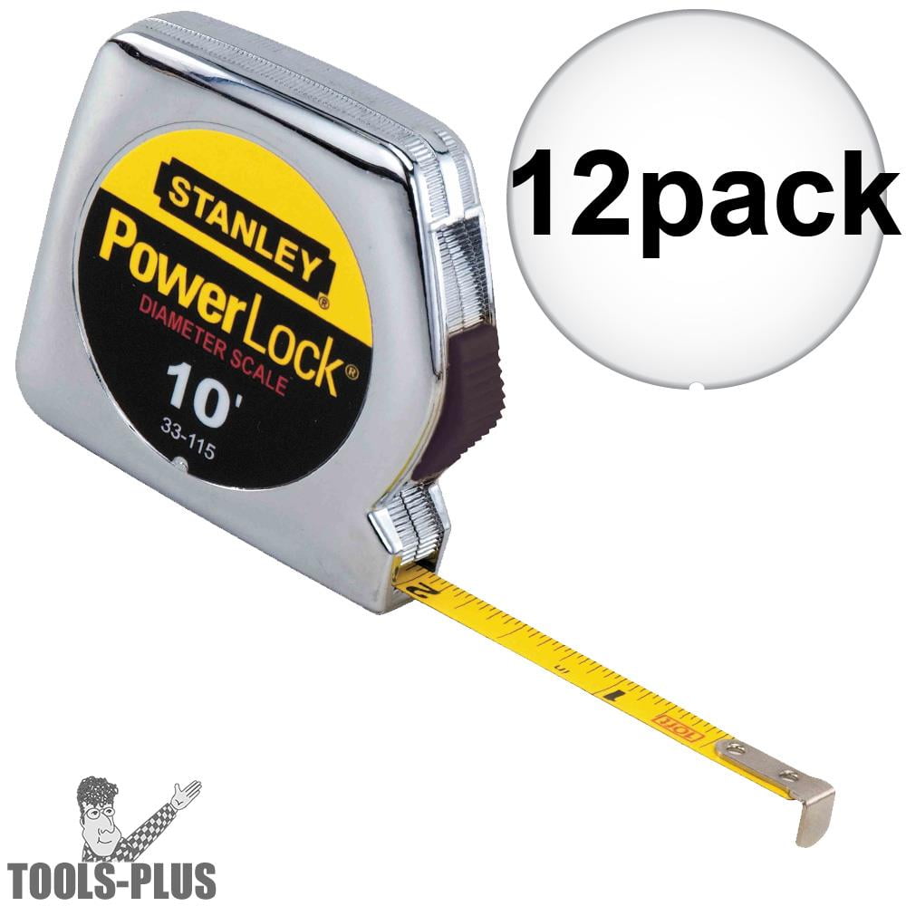 Stanley Hand Tools 33-115 10' x 1/4" PowerLock Pocket Tape Rule