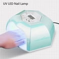 thumbnail image 3 of Lámpara De Curado De Uñas Secador De Gel UV LED De 168 W Con 42 Chips De Luz, Inducción Infrarroja, Pantalla LCD, Parte Inferior Desmontable, Fuente De Luz Dual Para Salones, 3 of 7
