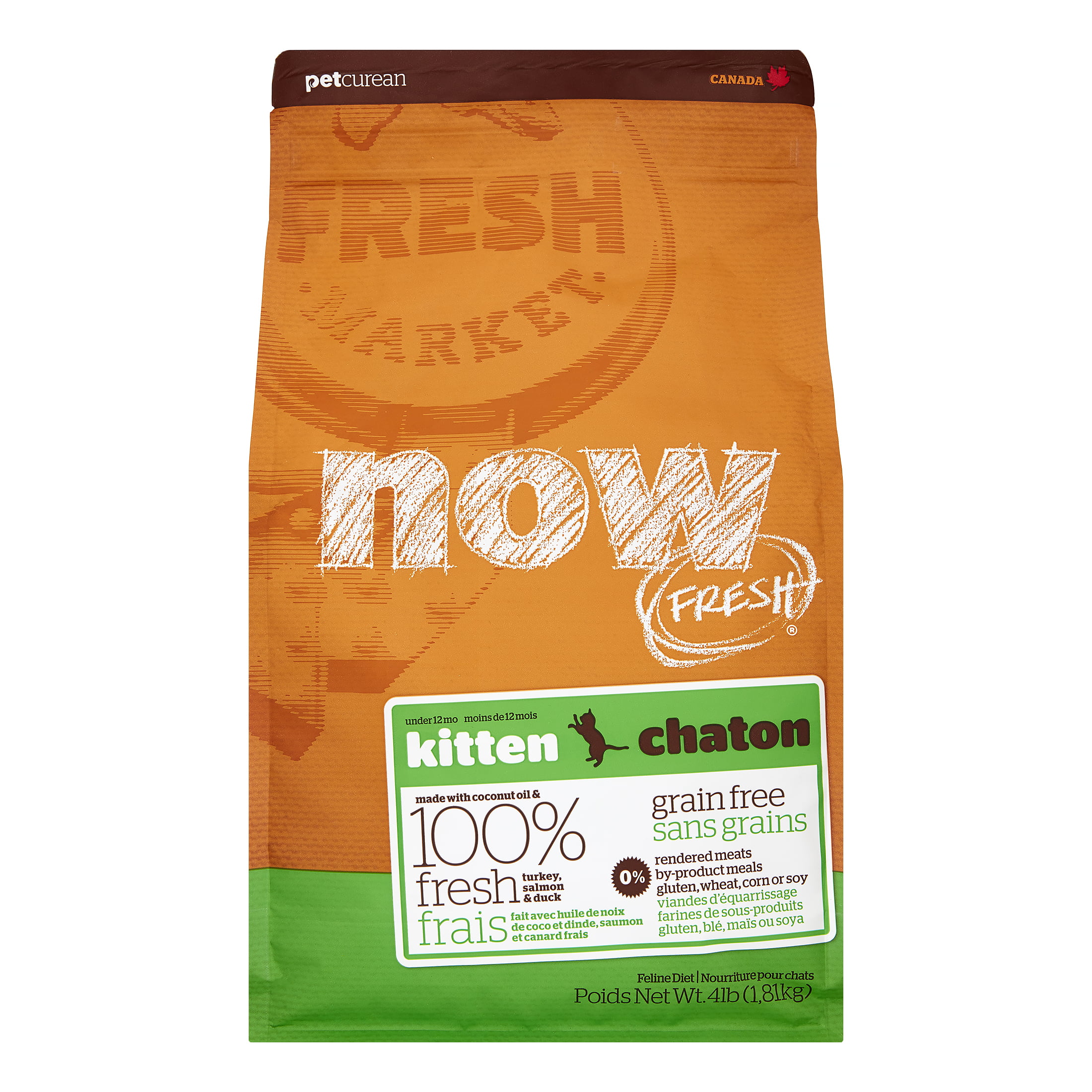 Petcurean Now Fresh Grain-Free Kitten Recipe Dry Cat Food ...