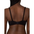 thumbnail image 3 of Camiseta Bra Fruit of the Loom de algodón liso para mujer, color negro 34D, 3 of 3