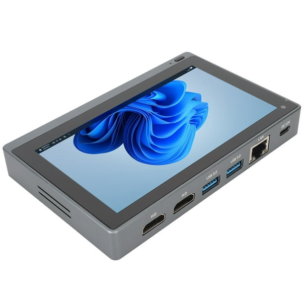 Minicomputadoras Windows11 8GB DDR4 128GB EMMC Mini PC WiFi 60 BT52 RJ45 Gigabit Ethernet Celeron J4125 HD600 Graphics PC Pequeña con Pantalla Táctil de 55in ANGGREK Otros