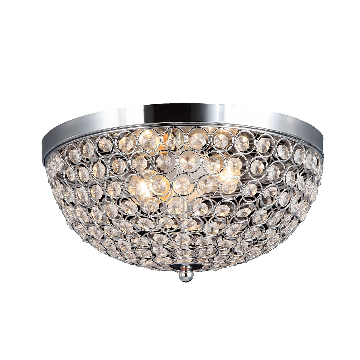 Design élégant 2 Lumière Elipse cristal Plafonnier encastré