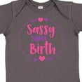 thumbnail image 4 of Inktastic Sassy Since Birth, Sassy, Sassy Girl, Arrow, Hearts Girls Baby Bodysuit, 4 of 5