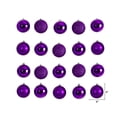 thumbnail image 2 of NearlyNatural D1056-PP 3 in. Holiday Christmas Shatterproof Ornament Set with Re Useable Storage Container, Purple - 20 Count, 2 of 4