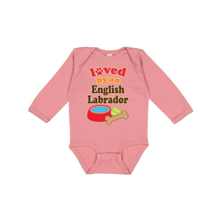 

Inktastic English Labrador Dog Lover Gift Baby Boy or Baby Girl Long Sleeve Bodysuit