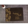 thumbnail image 4 of Darling Souvenir Personalized Engraved Laser Cut Wedding Guest Book Wooden Cover Sign-in Book Registry Guestbook Scrapbook-F3, 4 of 7