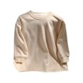 thumbnail image 2 of Umfun Girls Crewneck Long Sleeve T-Shirt - Oversized Loose Fit Casual Pullover Top with Distressed Edge Cute Autumn Winter Loungewear for School and Play, 2 of 7